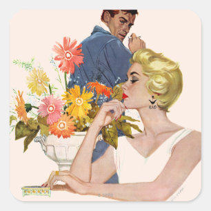 Sticker Carré Querelle d'anniversaire