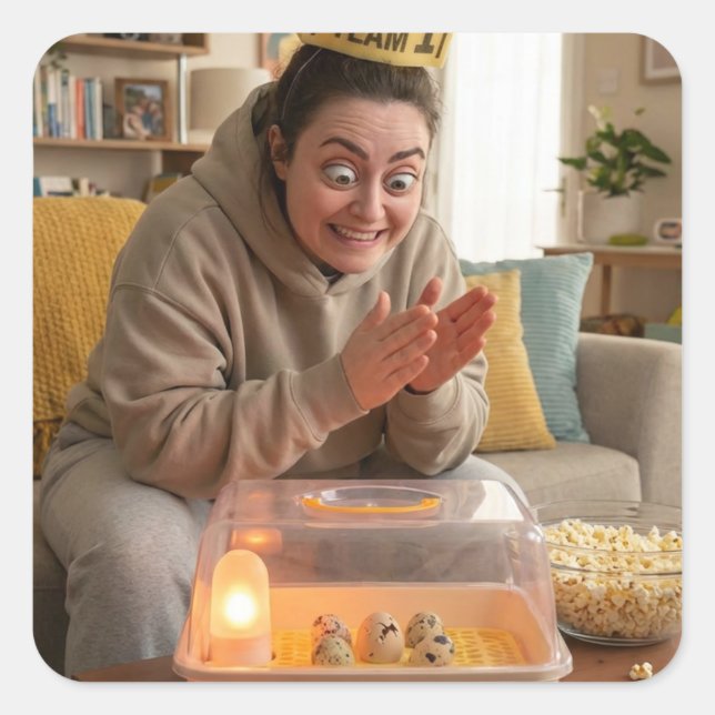 Sticker Carré Quiet Victory, Pending Hatch (Devant)