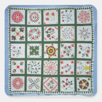 Quilt en aluminium avec fleurs de saison, 1844