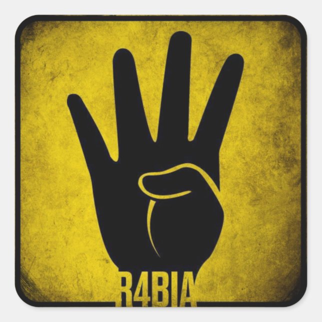 STICKER CARRÉ R4BIA (Devant)
