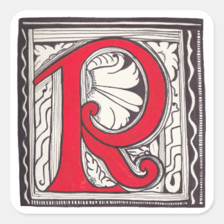 STICKER CARRÉ R - MINIATURE