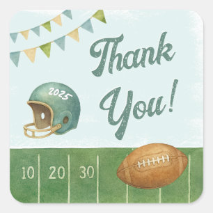 Sticker Carré Racine de l'année Football