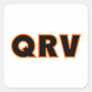 Sticker Carré Radio jambon amateur QRV