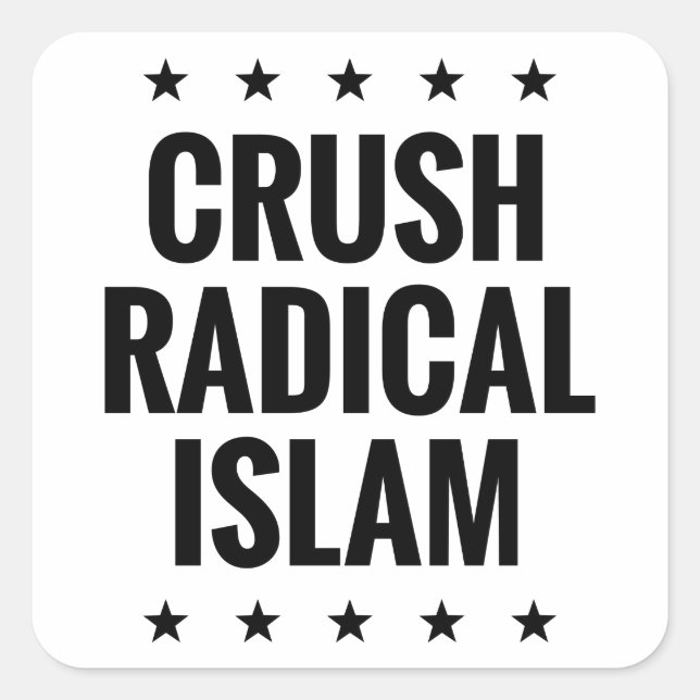 Sticker Carré Radisson Islam radical (Devant)