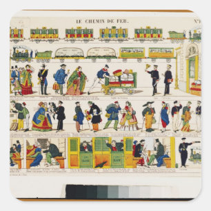 Sticker Carré Rail Travel, c.1850