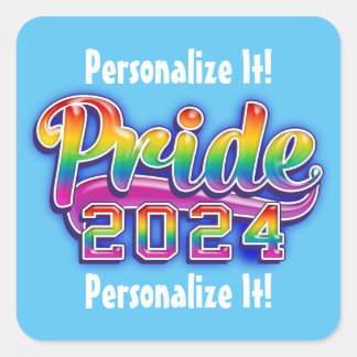 Sticker Carré Rainbow Pride 2023