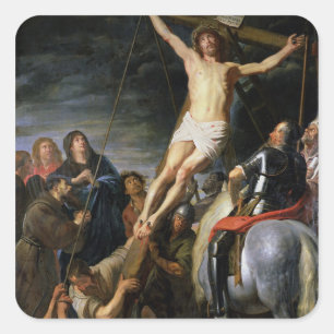 Sticker Carré Raising the Cross, 1631-37