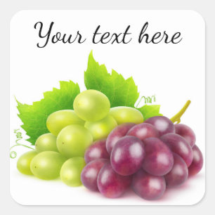Sticker Carré Raisins