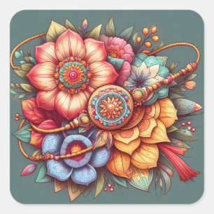 Sticker Carré raksha bandhan