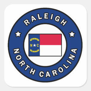 Sticker Carré Raleigh la Caroline du Nord