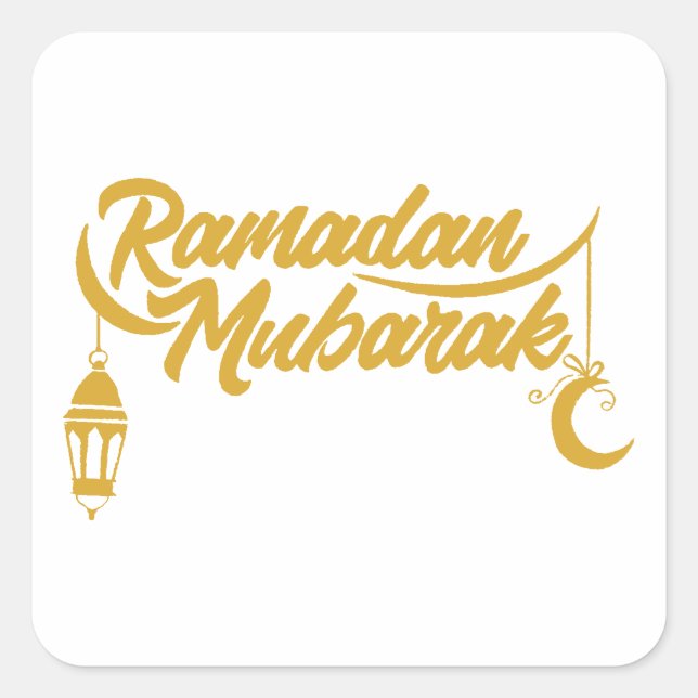 Sticker Carré Ramadan Moubarak (Devant)