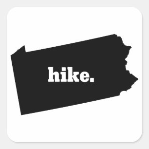 Sticker Carré Randonnée en Pennsylvanie