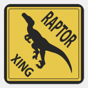 Sticker Carré Raptor Xing