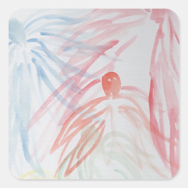 Sticker Carré Rassemblement des anges (Devant)