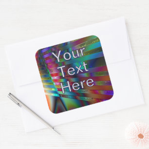 Sticker Carré Rayons chromatiques