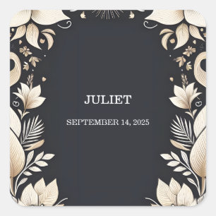 Sticker Carré Réactualisation des Vœux de Mariage Traditionnels 