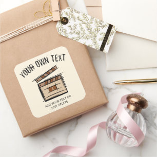 Sticker Carré réalisateur, acteur, réalisateur idée cadeau