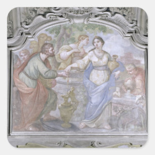 Sticker Carré Rebecca au Puits, du Réfectoire, 1753-1754 (