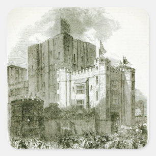 Sticker Carré Réception de la reine Elizabeth à Kenilworth