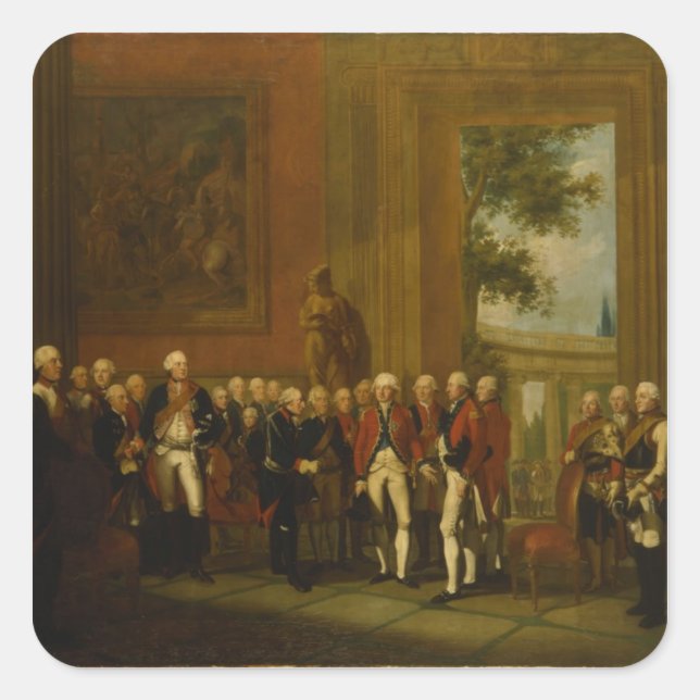 Sticker Carré Réception du duc de York à Sanssouci (Devant)