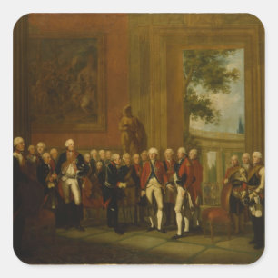 Sticker Carré Réception pour le duc de York dans Sanssouci