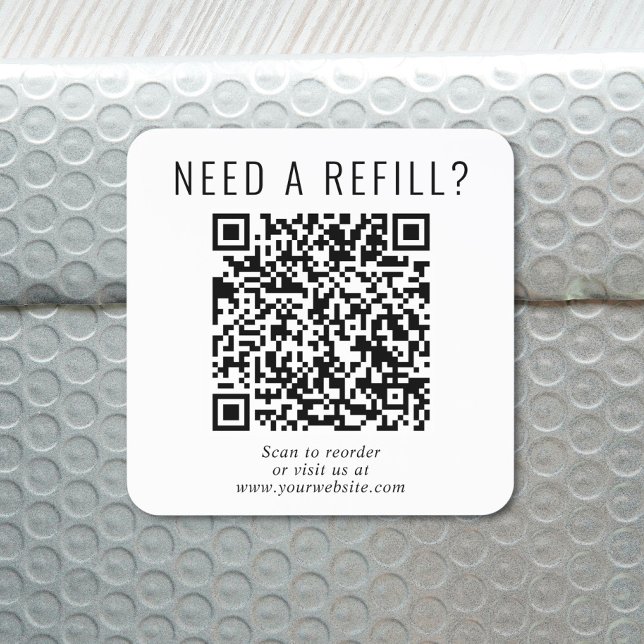 Sticker Carré Recharge par QR Code (Créateur téléchargé)