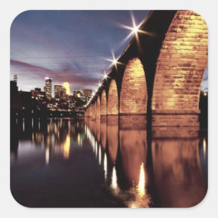 Sticker Carré Recherche Skyline