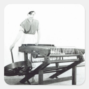 Sticker Carré Reconstruction de "Jenny tournante" de Hargreaves