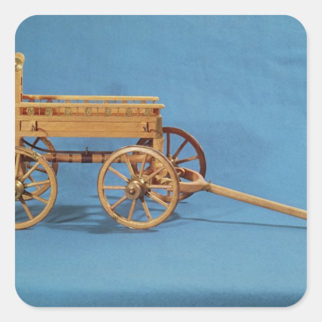 Sticker Carré Reconstruction d'un char trouvé (Devant)