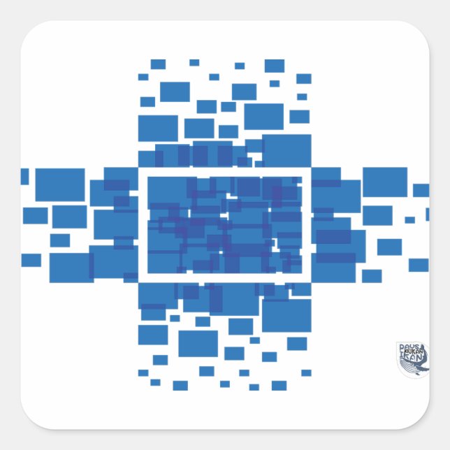 Sticker Carré Rectangle (Devant)