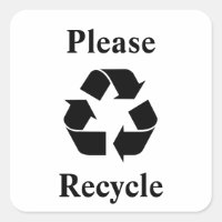 Recycler avec symbole de recyclage