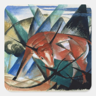 Sticker Carré Red Bull (gouache sur papier)