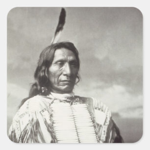 Sticker Carré Red Cloud Chief (1822-1909) 1880 (photo b/w)