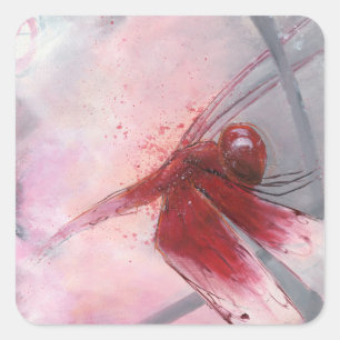Sticker Carré Red Grasshawk