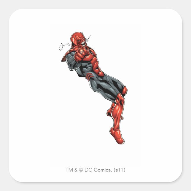 Sticker Carré Red Lantern Corps - Rage Leaning 2 (Devant)