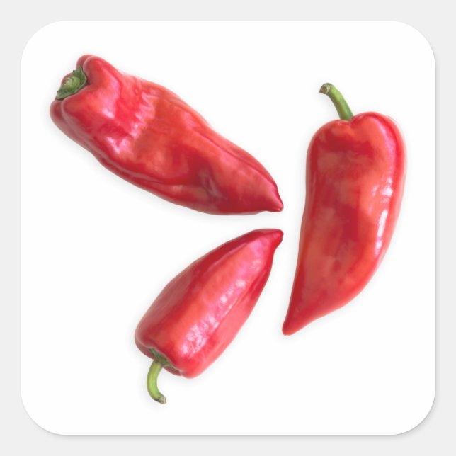 Sticker Carré Red pepper (homonymie) (Devant)
