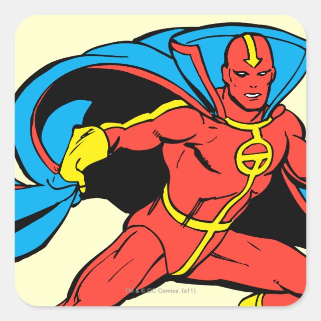 Sticker Carré Red Tornado Cape Pose (Devant)
