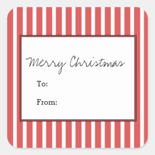 Sticker Carré Red Vertical Festipes vacances