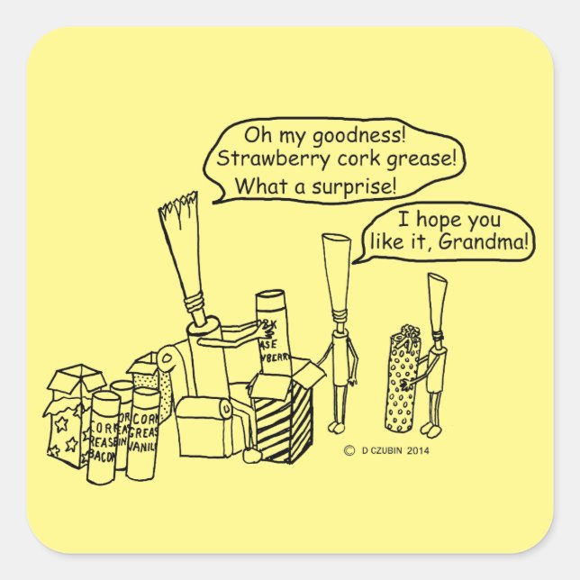 Sticker Carré Reedz Cadeaux (Devant)