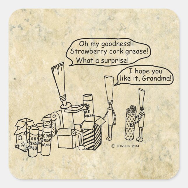 Sticker Carré Reedz Cadeaux (Devant)