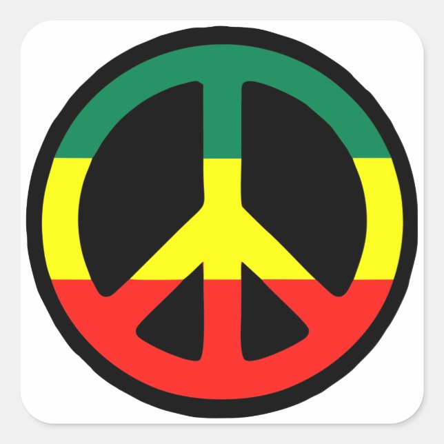 Sticker Carré Reggae (Devant)