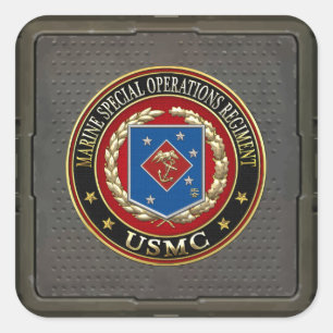 Sticker Carré Régiment d'opérations spéciales marines (MSOR) [3D