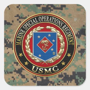 Sticker Carré Régiment d'opérations spéciales marines (MSOR) [3D