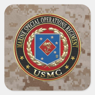 Sticker Carré Régiment d'opérations spéciales marines (MSOR) [3D