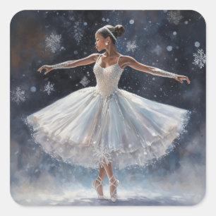 Sticker Carré Reine des neiges noire de Nutcracker