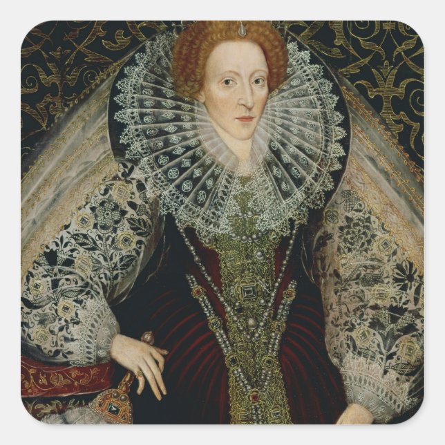 Sticker Carré Reine Elizabeth I, c.1585-90 (Devant)