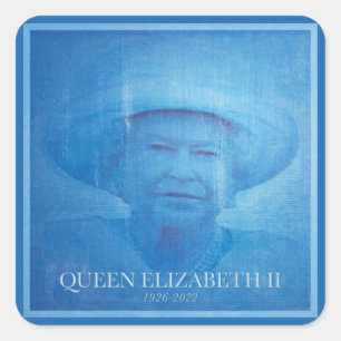 Sticker Carré Reine Elizabeth II 1926-2022
