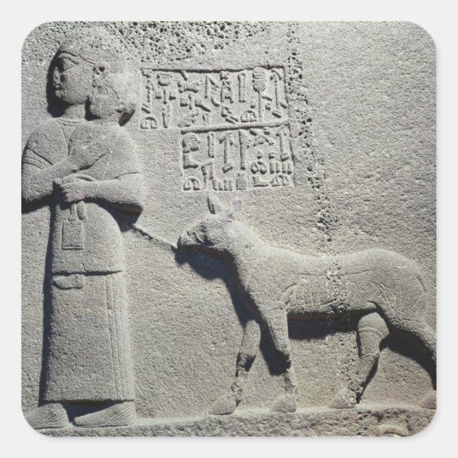 Sticker Carré Reine Tuwarissa, épouse du roi Araras (Devant)