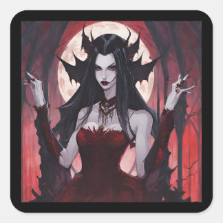 Sticker Carré Reine Vampire