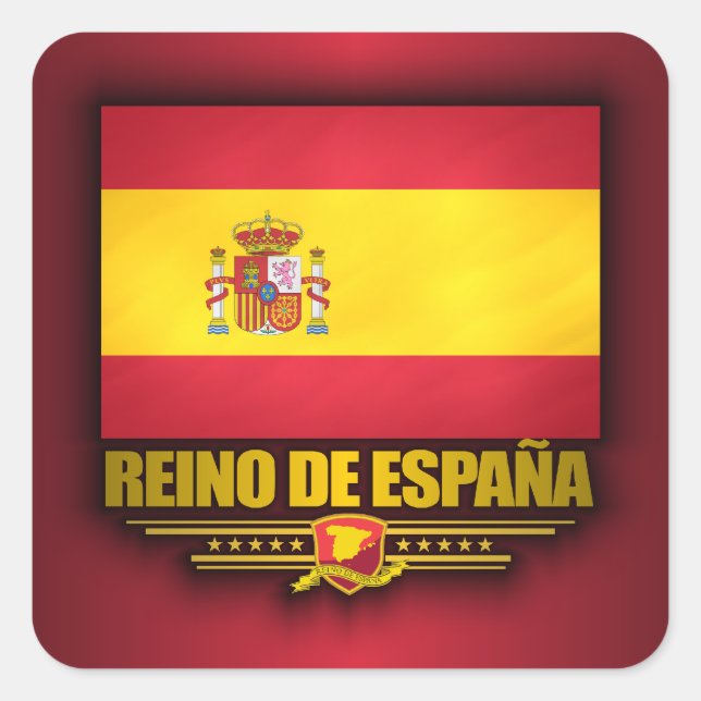 Sticker Carré Reino de Espana (Devant)